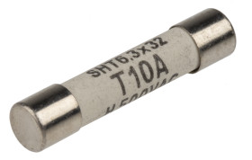 Bezpiecznik 10A 6.3 x 32mmT 400 V dc, 500V ac Schurter