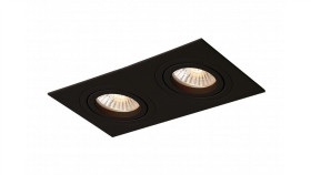 Oczko Podtynkowe Podwójne Czarne 2Xgu10 Metis Do Salonu Lp-2780/2Rs Bk Light...