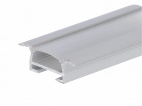 Profil led TAKO 1m anodowany z osloną mleczną Kluś