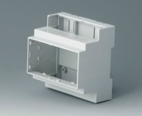 PC DIN rail enclosure, (L x W x H) 58 x 88 x 90 mm, light gray, B6704101