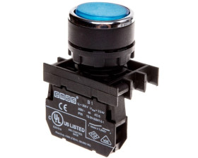 Przycisk sterowniczy kryty, niestabilny, 1NO, niebieski T0-B100DM