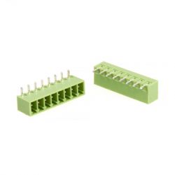 ZŁĄCZE ME030-381-08 KĄTOWE MĘSKIE ZAMKNIĘTE R-3,81MM 8A 125V RoHS