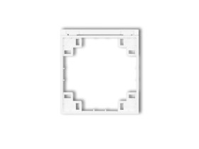 MINI Ramka pośrednia do gniazd bryzgoszczelnych z uziemieniem schuko biały MRPB-1s KARLIK