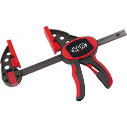 Dociskacz poziomy SAM otwarcie szczęk 450mm głębokość szczęk 450mm Szybki zacisk