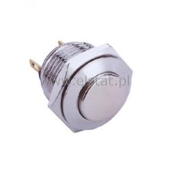 Przycisk chwilowy 16mm wyst. chrom 36V
