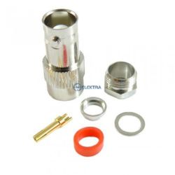 BNC gniazdo skręcane na przewód RG58 50ohm