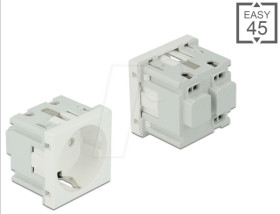 81392 Easy 45 protective contact socket, 45 x 45 mm