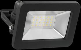 53870 LED flood light, 20 W, black, IP65
