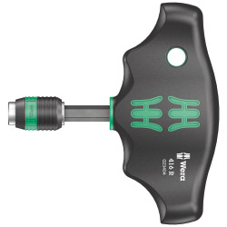Wera 05023404001 416 R T-handle bitholding Screwdriver Rapidaptor, 1/4&quot; x 45mm