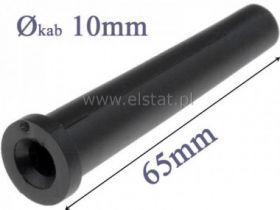 Odgiętka gumowa dł=65mm; fi= przewod 10mm