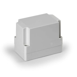 Obudowa Cubo S 75x125x100mm podstawa 25mm boki gładkie pokrywa szara IP67 ABS SABP081310LG