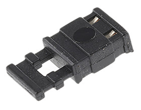 Mikroprzełącznik, Żeński, Prosty, Czarny, typ: Zamknięta góra, uchwyt do wyciągania, 2-pinowe raster: 2.54mm, Złoto