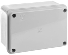 Puszka natynkowa gładka z pokrywą seria 410 IP56 120x80x50 szara EC410C4R