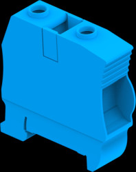 Terminal block, screw connection, 6.0-35 mm², 2 pole, 125 A, 8 kV, blue, 1SNK516020R0000