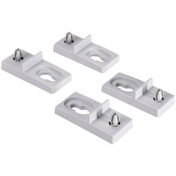 Fibox 8120834 WMKQ10M Plastic Wall mounting lugs set for 5070-8060