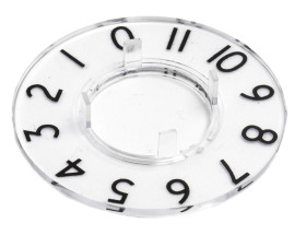 Wskaźnik potencjometru oś: 17mm średnica: 36.8mm Plastik Przezroczysty RS PRO