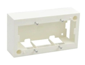 Puszka natynkowa podwójna /4 moduły/ biała WP45X4543