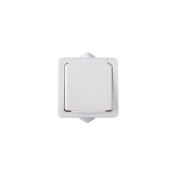 TEKNO 33496 gniazdo n/t pojedyncze z ochroną styków IP54 białe 05-1250-102 bi MOWION Kanlux