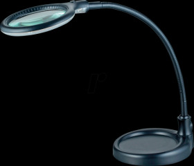 6805SW Lupenleuchte, LED, Ø 100 mm, 5 Dioptrien, schwarz