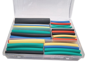 Zestaw rurek termokurczliwych z klejem 102szt.