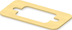 Connector seal, rectangular for EMC/EMI shielding, 2430157-1