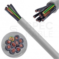Kabel sterowniczy JZ-500 10x0,75mm2 szary 300/500V numerowany olejoodporny linka Helukabel
