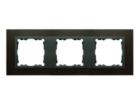 SIMON 82 Ramka 3 potrójna stal grafitowa / ramka pośrednia grafit 82837-38 KONTAKT SIMON