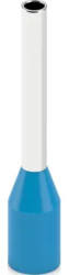 Insulated wire end ferrule, 0.75 mm², 16 mm/10 mm long, DIN 46228-1, UL 486F, light blue, 2100109