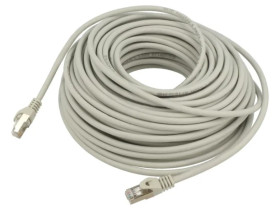 Patch cord S/FTP 6a drut Cu LSZH szary 30m 27AWG Cablexpert PP6A-LSZHCU-30M