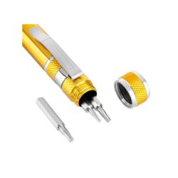 Wkrętak 9-końcówek wymiennych "długopis" REBEL / RB-1111