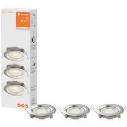 LEDVANCE 4058075617780 LED Spot Set Recess Simple Dim 3X4.9W 2700K WH Warm White