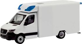 Herpa 013826 H0 Model pojazdu uprzywilejowanego Mercedes Benz Minikit Sprinter 18 Fahrtec RTW (nowe nadwozie), biały