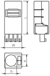 Cover for PCB connector, 1005340000