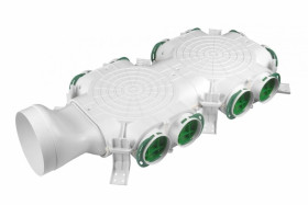 Skrzynka rozdzielcza rekuperacyjna boczna VCB160-10 fi160 - 10 x 75mm Awenta