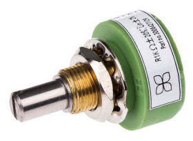 Potencjometr 1kΩ typ Obrotowy RS PRO średnica wału 6,35 mm 1W długość wału 20mm średnica 23mm Montaż panelowy