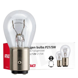 Żarówka samochodowa halogenowa 12V P21/5W BAY15D 21W/5W (E4) AMIO-01488