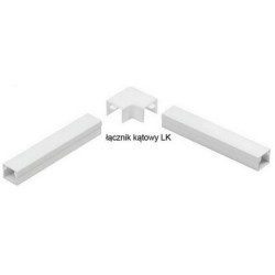 Osprzęt do listew elektroinstalacyjnych, łącznik kątowy BIAŁY LK 60x40 (1szt.)