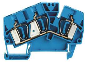 Blok zacisków przelotowych Weidmuller poziomy: Pojedynczy 22 → 8AWGZacisk Z raster: 8.1mm 41A 800 V