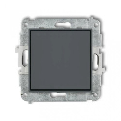 ICON Mechanizm łącznika zwiernego, jednobiegunowego (jeden klawisz bez piktogramu) grafitowy mat 28IWP-4.1