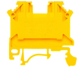 Złączka szynowa 2-przewodowa 2,5mm2 żółta NOWA ZSG 1-2.5Nz 11221314