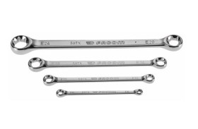 Zestaw kluczy płasko-oczkowych Zestaw kluczy oczkowych przesuniętych Facom 6x8 mm, 10x12 mm, 14x18 mm, 20x24 mm 4 szt.