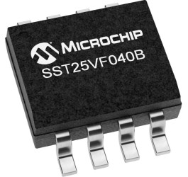 Microchip Pamięć flash Bramka rozdzielająca 4 MB 8-pinowy SOIC SPI Powierzchnia, SST25VF040B-50-4I-SAF-T