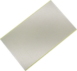 Circuit board, 100 x 160 mm, pitch 2.54 mm, single sided, CEM3 laminate, Cu 35 µm, BYB-3-11H6086