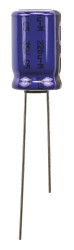 Kondensator 220μF 35V dc Radialny, Otwór przelotowy Vishay roztaw: 5mm 10 (Dia.) x 16mm