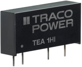 DC converter, 4.5-5.5 VDC, 1 W, 1 output, 5 VDC, 78 % efficiency, TEA 1-0505HI