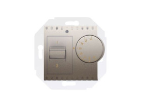 SIMON 54 Regulator temperatury z czujnikiem wewnętrznym (moduł) 16(2) A 230V złoty mat DRT10W.02/44 KONTAKT SIMON