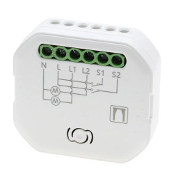 Inteligentny przekaźnik dopuszkowy - sterownik kurtynowy, WiFi + BLE, Tawoia Smart