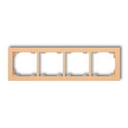 DECO Ramka poczwórna DECO Pastel Matt brzoskwiniowy 45DR-4