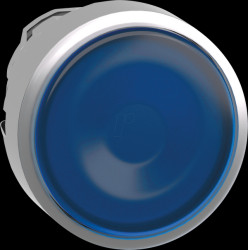 ZB4BW363 Illuminated pushbutton, front panel, Harmony XB4, 22 mm, blue, m