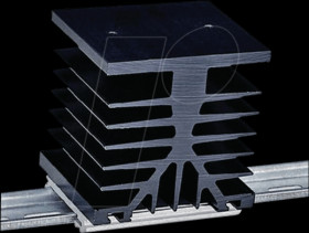 SK 89/75 KL SSR 1 Heat sink 75mm 1.3 K/W black anodised